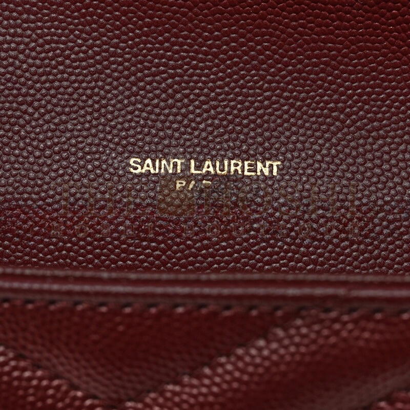 Y51 CASSANDRE MATELASSÉ FLAP POUCH IN GRAIN DE POUDRE LEATHER 6176621193176 (21*16*3cm) Master Quality